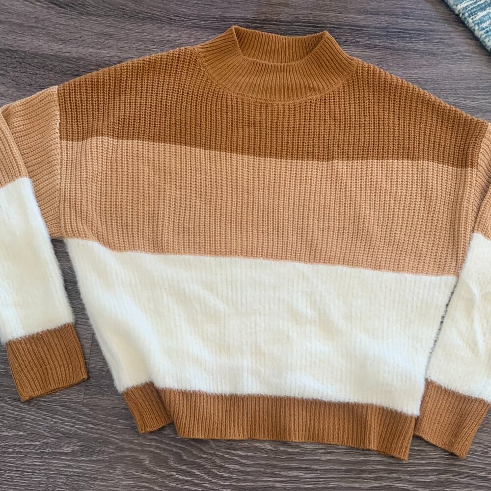 Shein color block sweater size small